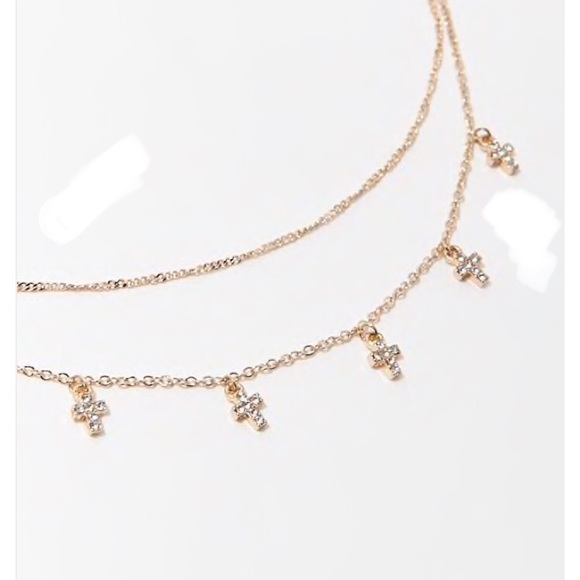 3/$30 Elena Cross Charm Necklace - Picture 2 of 2